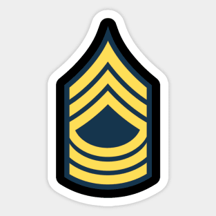 MSG - Master Sergeant  - Blue wo Txt Sticker